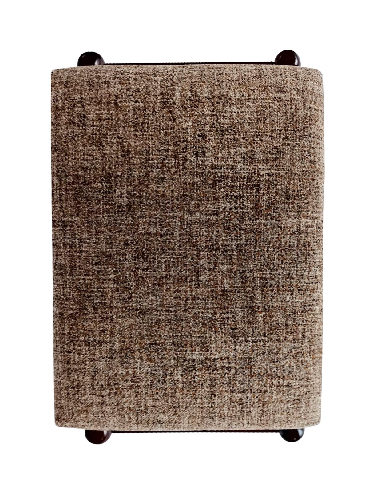 Tissu Ensemble de deux tabourets en mélange beige, Vintage Mid Century, Edmund Homa, Europe, 1960s en vente
