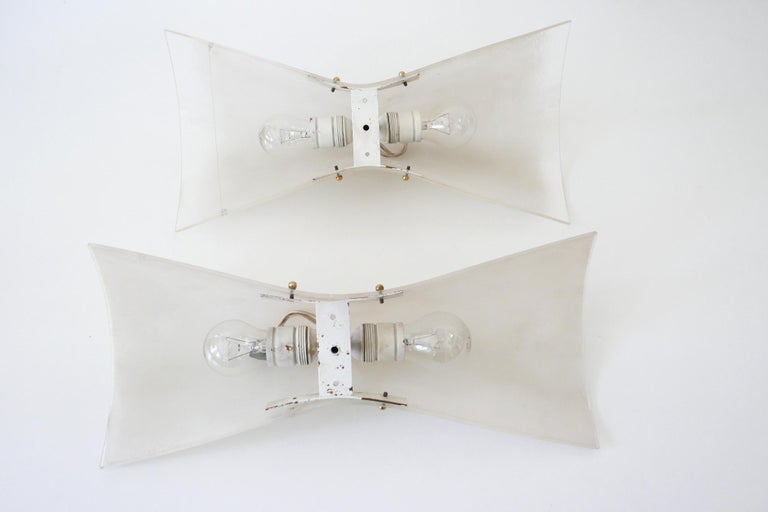 Set of Two Midcentury Wall Lamps or Sconces by Hanns Hoffmann-Lederer, 1960s For Sale 4