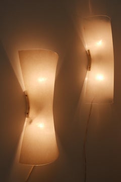 Ensemble de deux lampes murales ou appliques du milieu du siècle dernier par Hanns Hoffmann-Lederer, années 1960