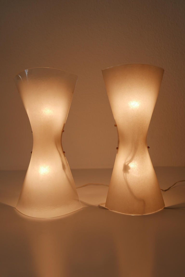 German Set of Two Midcentury Wall Lamps or Sconces by Hanns Hoffmann-Lederer, 1960s For Sale