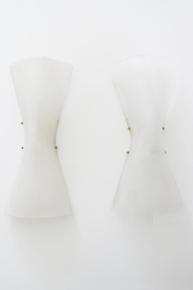 Set of Two Midcentury Wall Lamps or Sconces by Hanns Hoffmann-Lederer, 1960s In Good Condition For Sale In Munich, DE