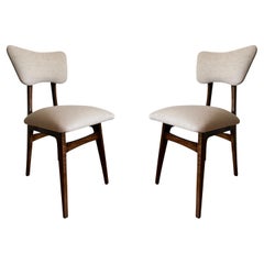 Vintage Set of Two Midcentury Beige Dining Chairs, Europe, 1960s