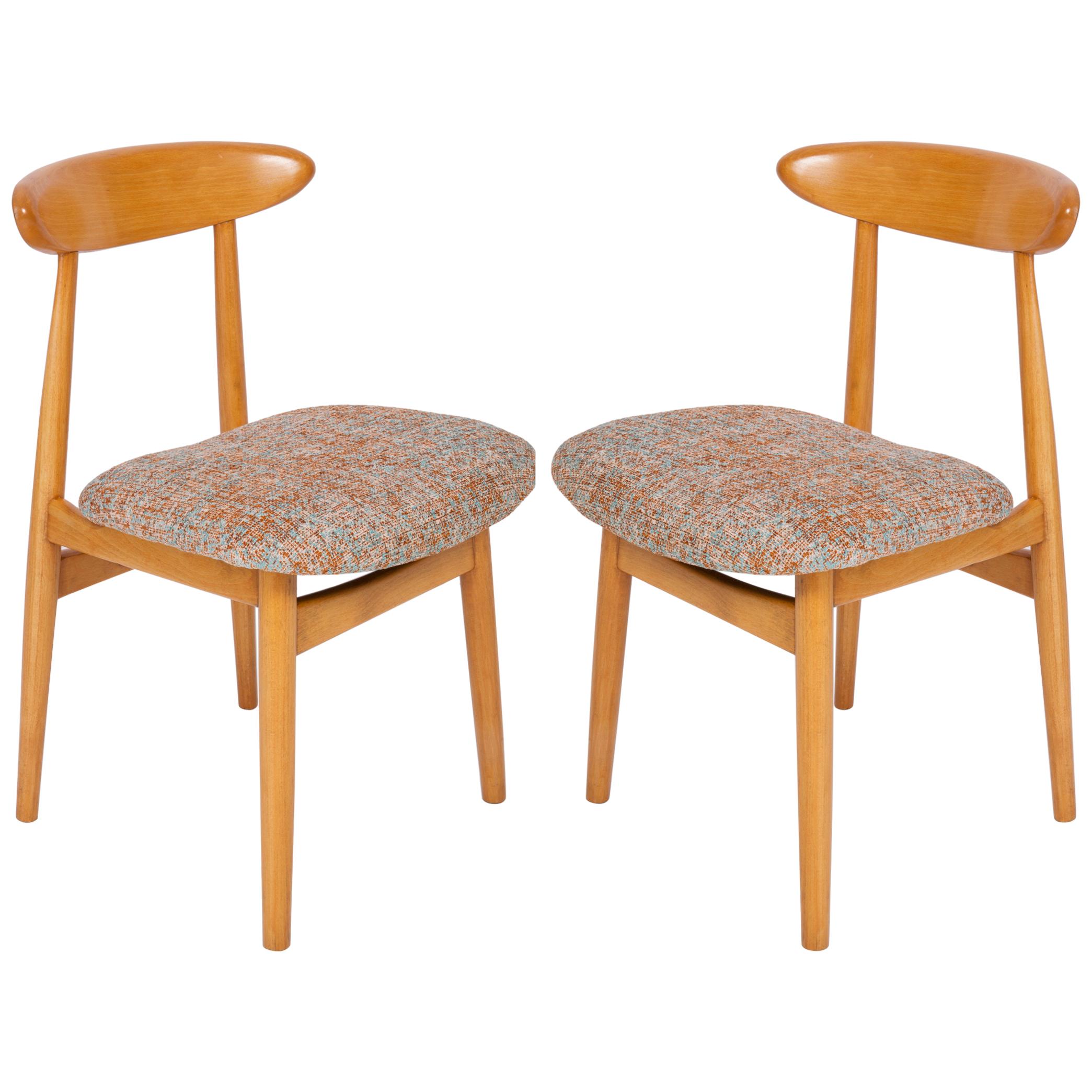 Set of Two Midcentury Black Pixel Dining Chairs, 1960s For Sale
