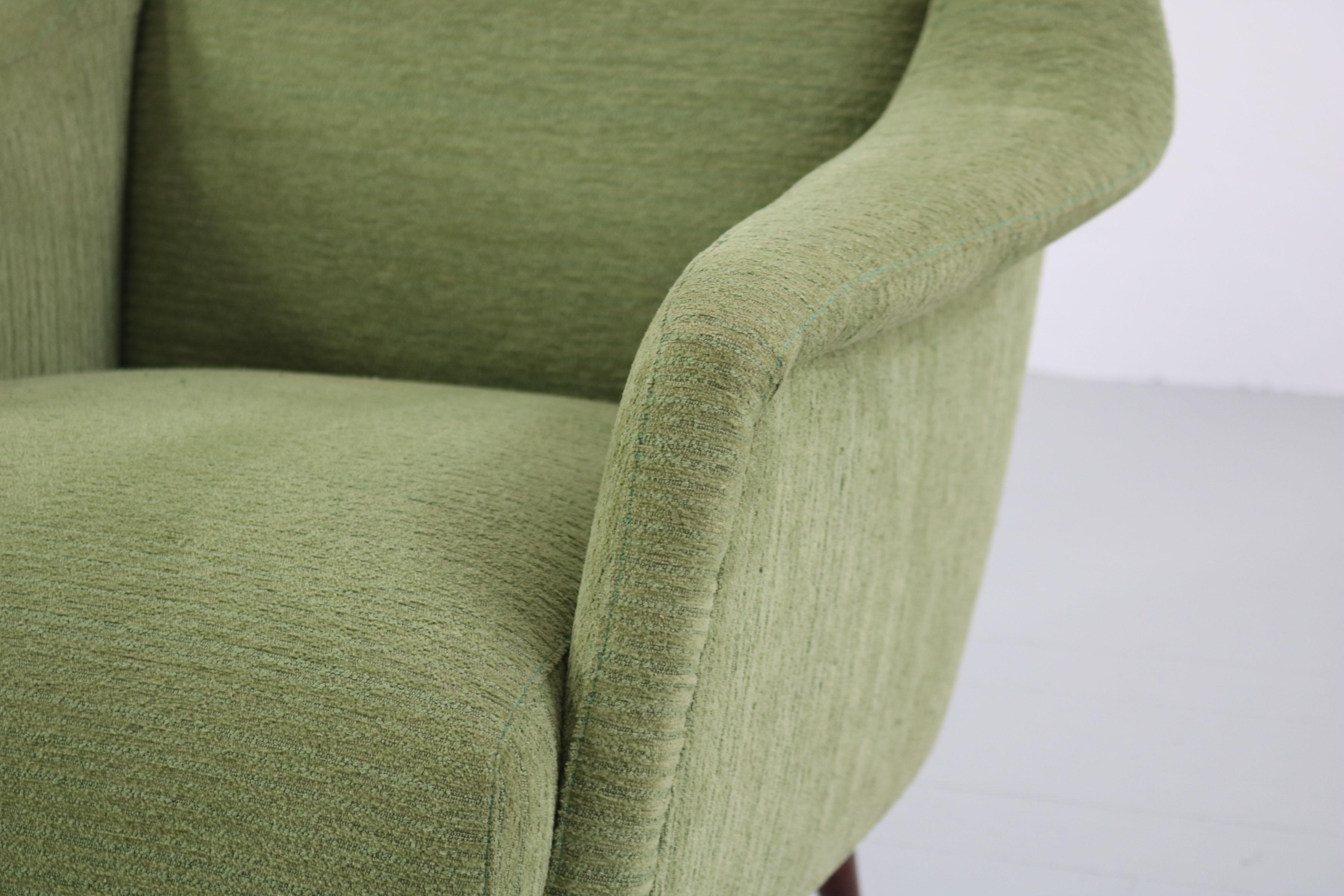 Set of Two Midcentury Green Model 802 Armchairs by Carlo de Carli for Cassina 7