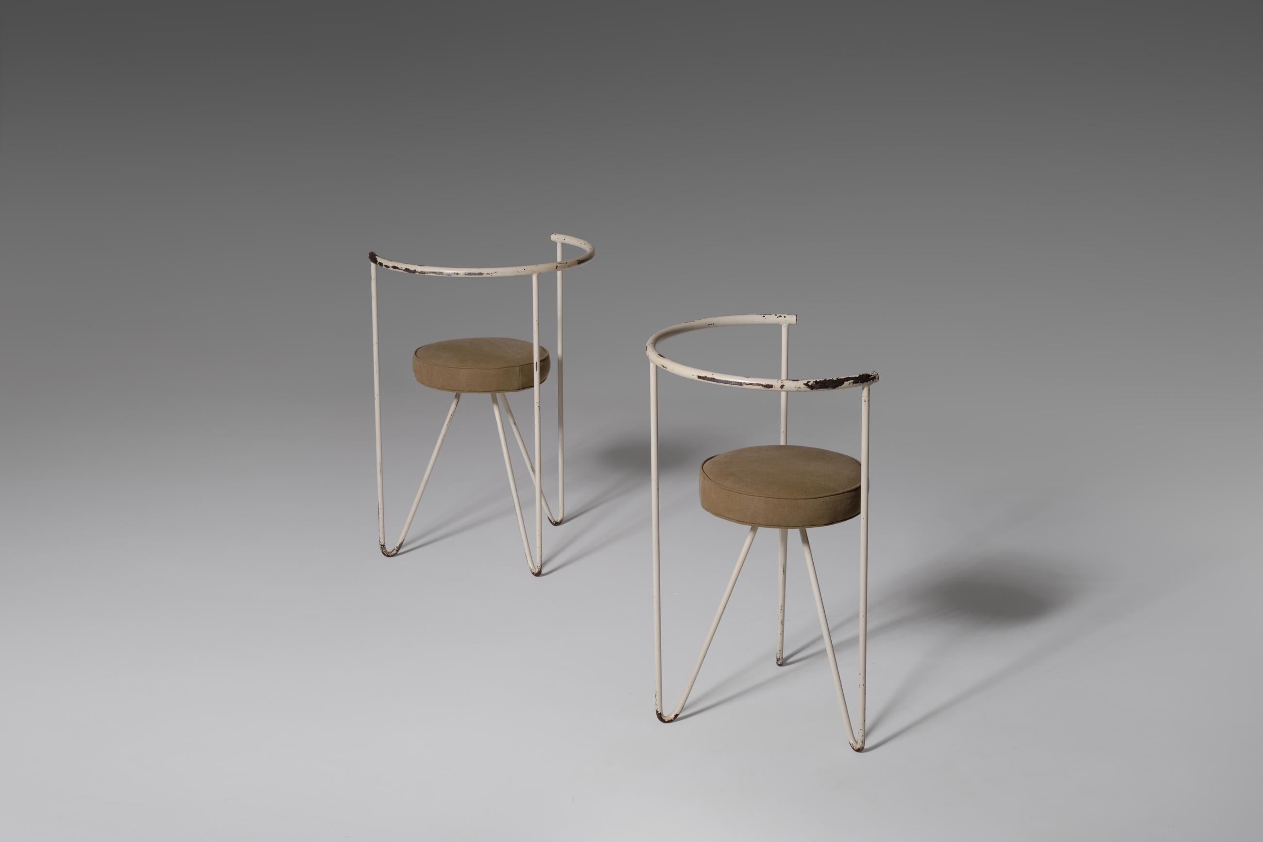 Dutch Set of Two Mid-Century Modern ‘Hairpin’ Side Chairs, 1960s