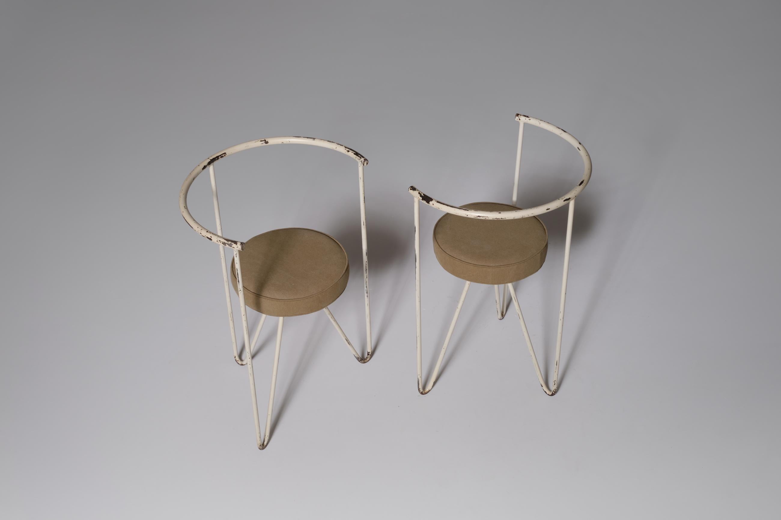 Set of Two Mid-Century Modern ‘Hairpin’ Side Chairs, 1960s In Good Condition In Rotterdam, NL