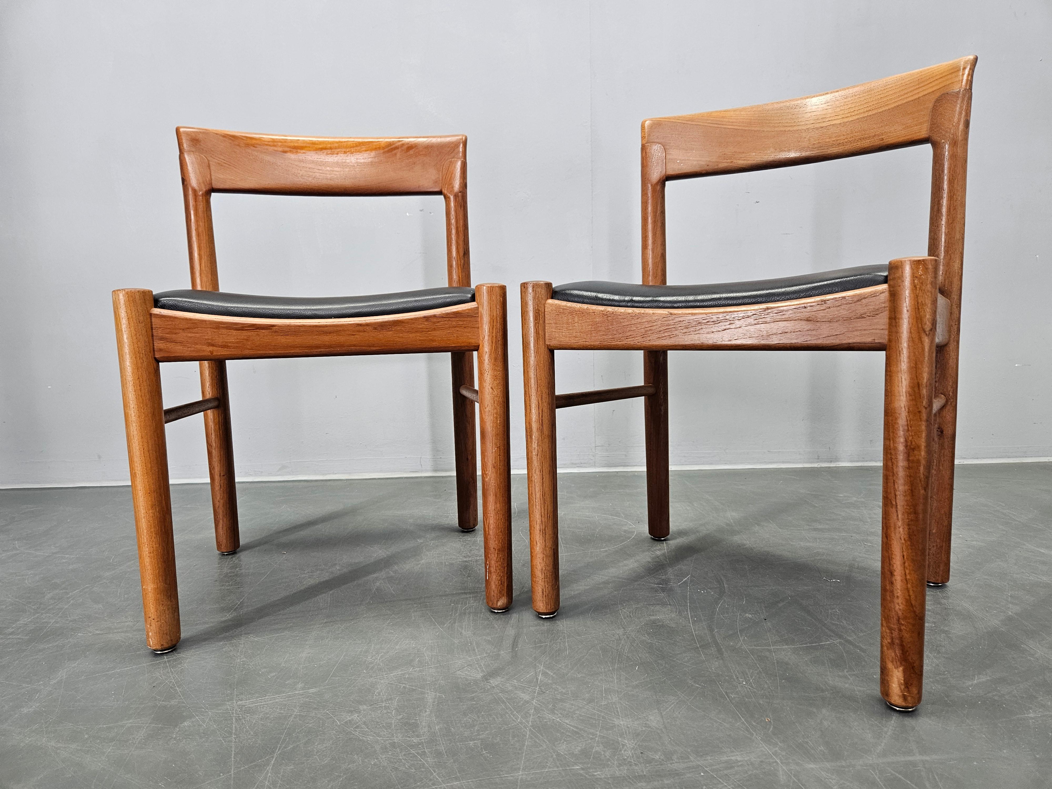Set of Two Midcentury Rare Dining Chairs Bramin, Denmark, 1960s. For Sale 4
