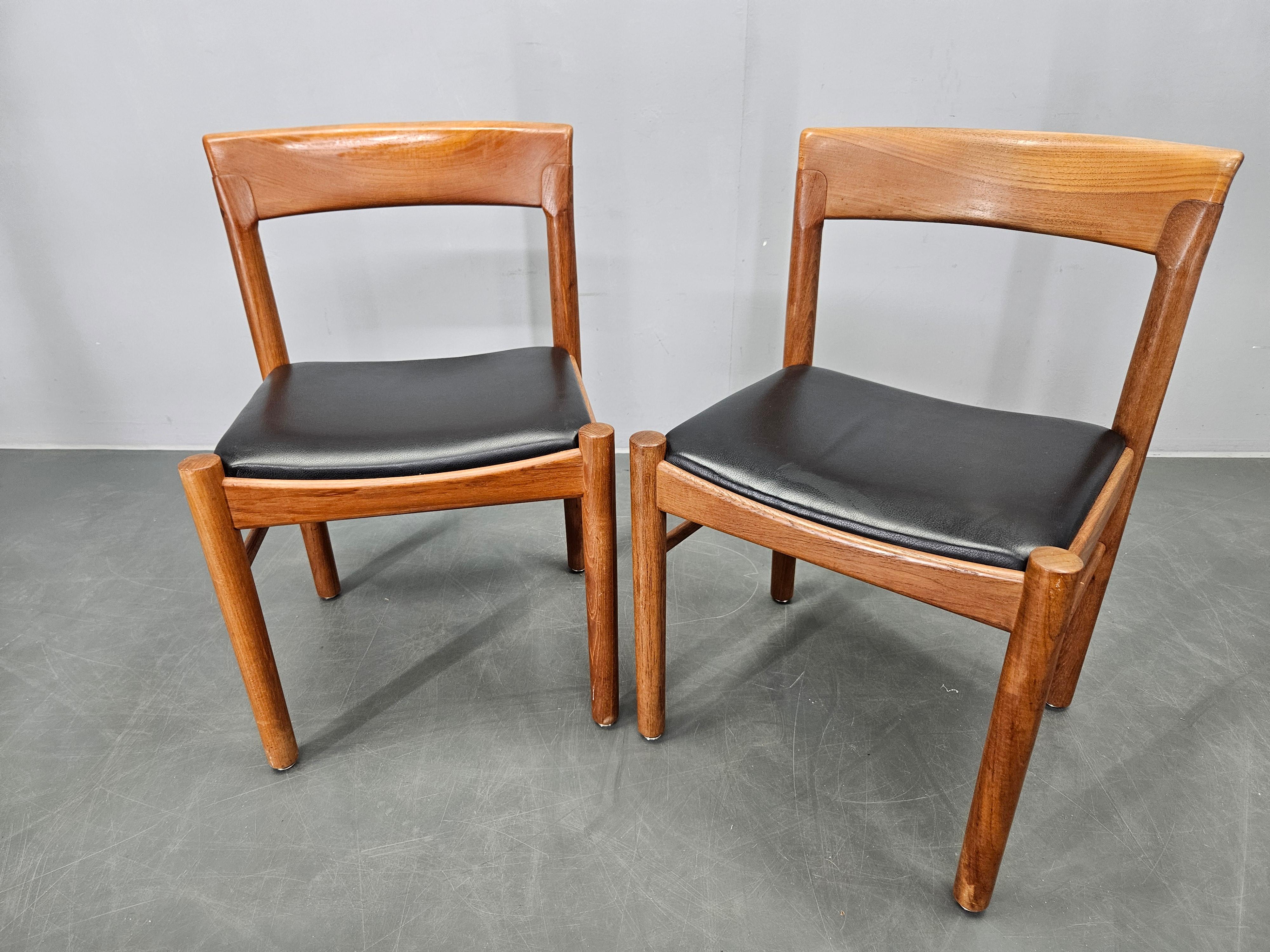 Set of Two Midcentury Rare Dining Chairs Bramin, Denmark, 1960s. For Sale 5