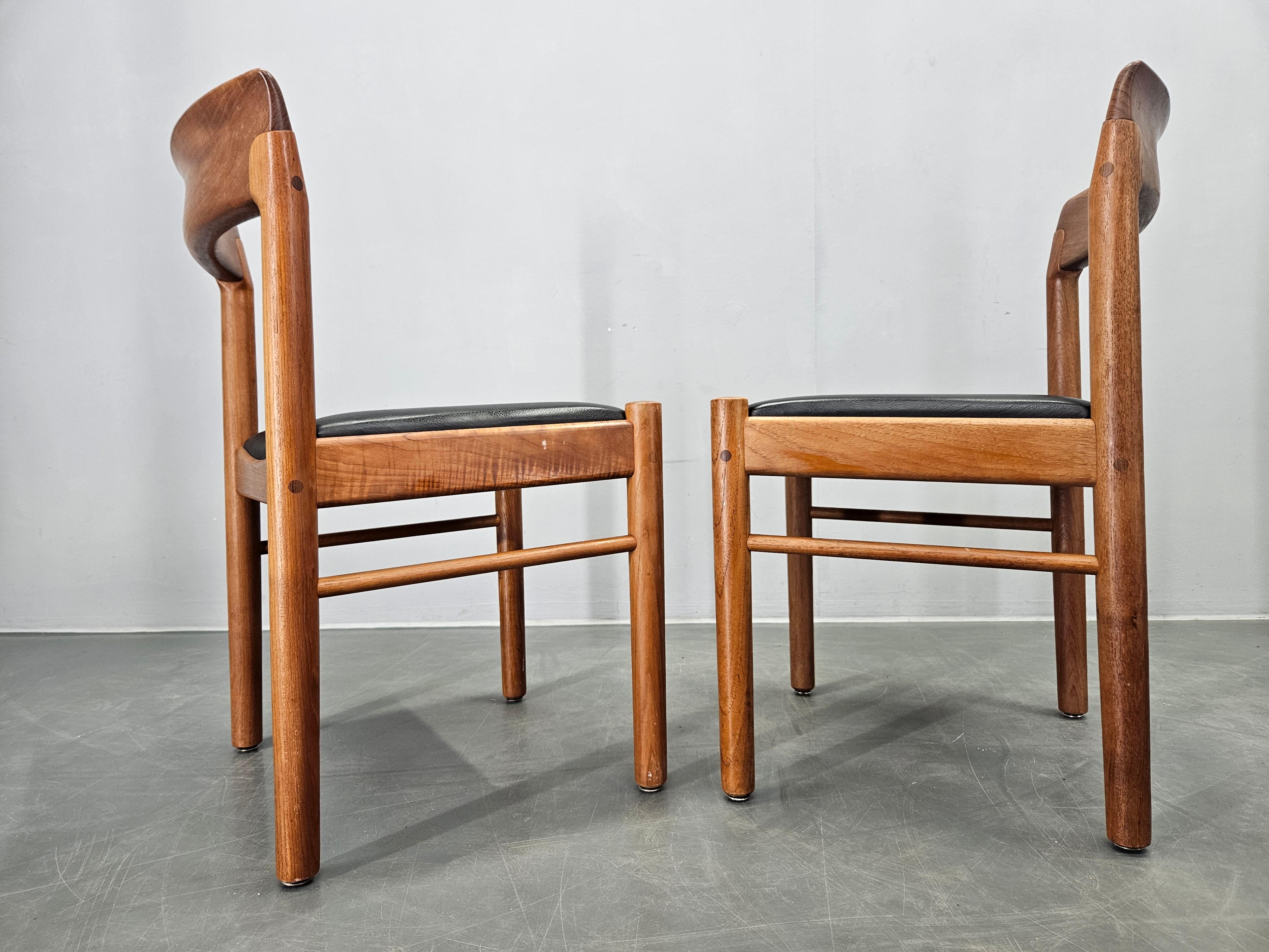 Set of Two Midcentury Rare Dining Chairs Bramin, Denmark, 1960s. For Sale 6