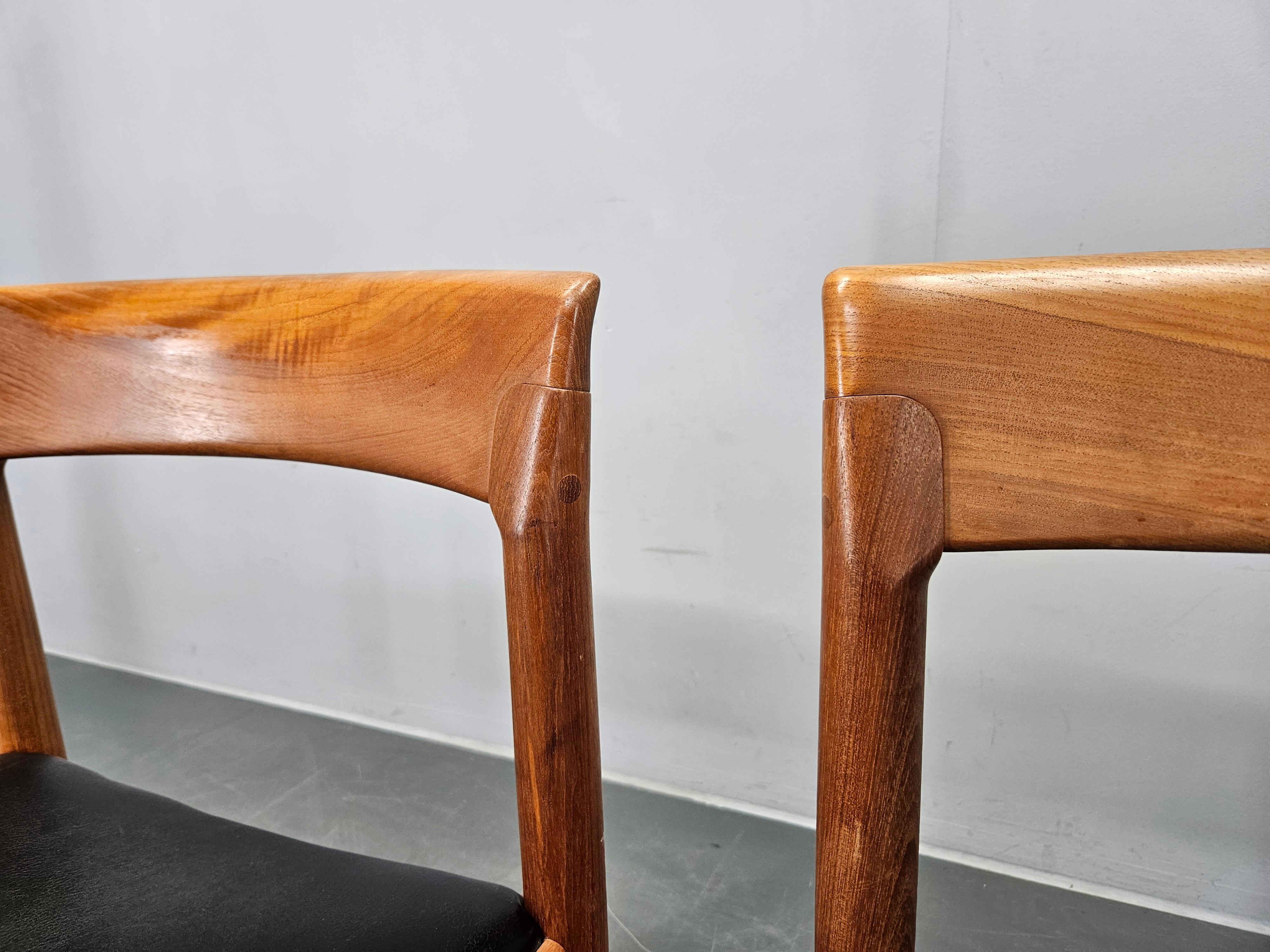 Set of Two Midcentury Rare Dining Chairs Bramin, Denmark, 1960s. In Good Condition For Sale In Praha, CZ