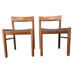 Set of Two Midcentury Rare Dining Chairs Bramin, Denmark, 1960s.