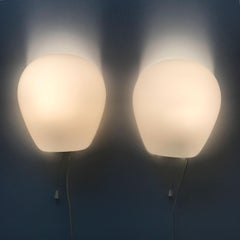 Set of Two Midcentury Shell Wall Lamps or Sconces by Wilhelm Wagenfeld, 1950s