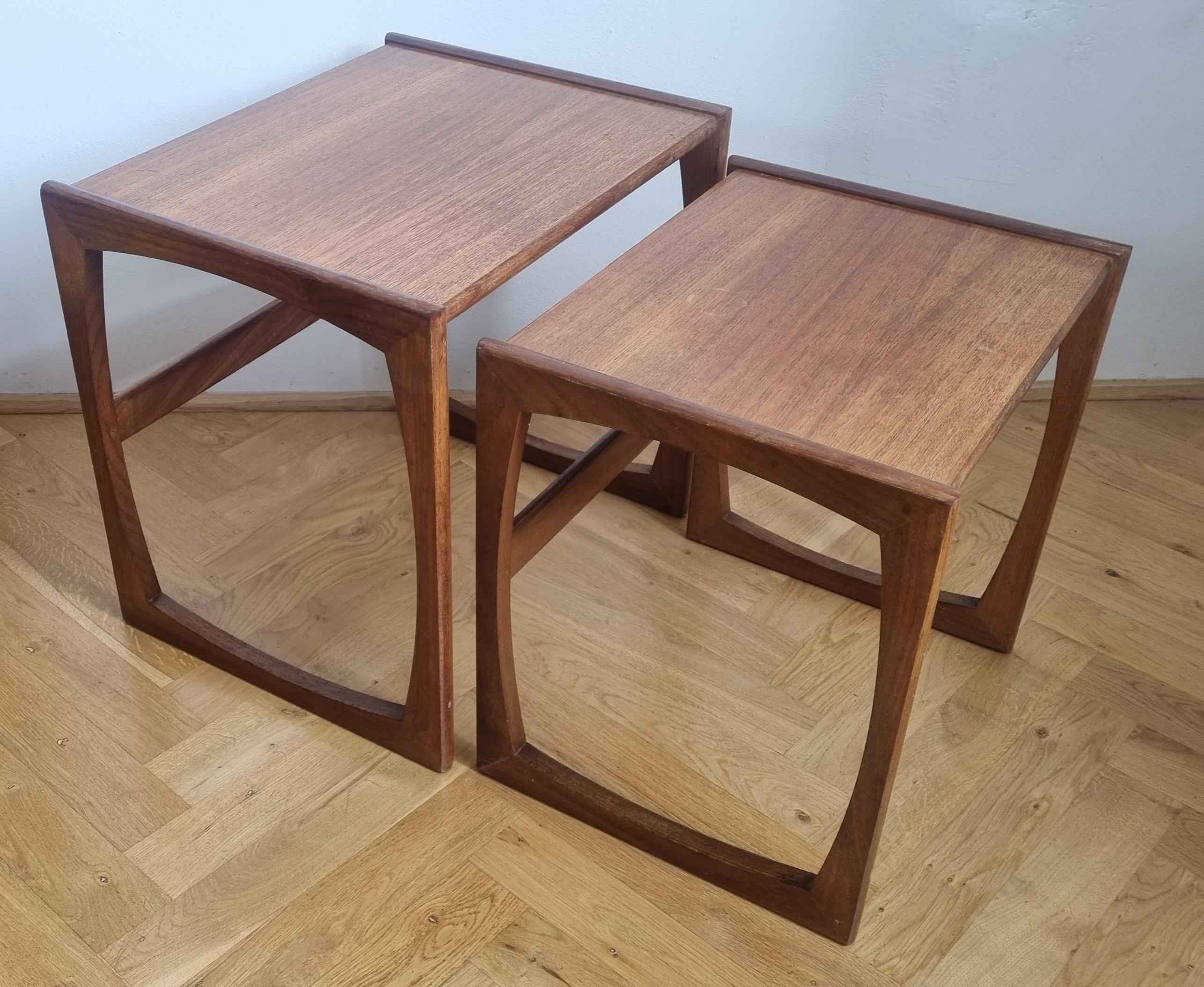 Set of Two Midcentury Teak Nesting Tables, G Plan, 1960s For Sale 6