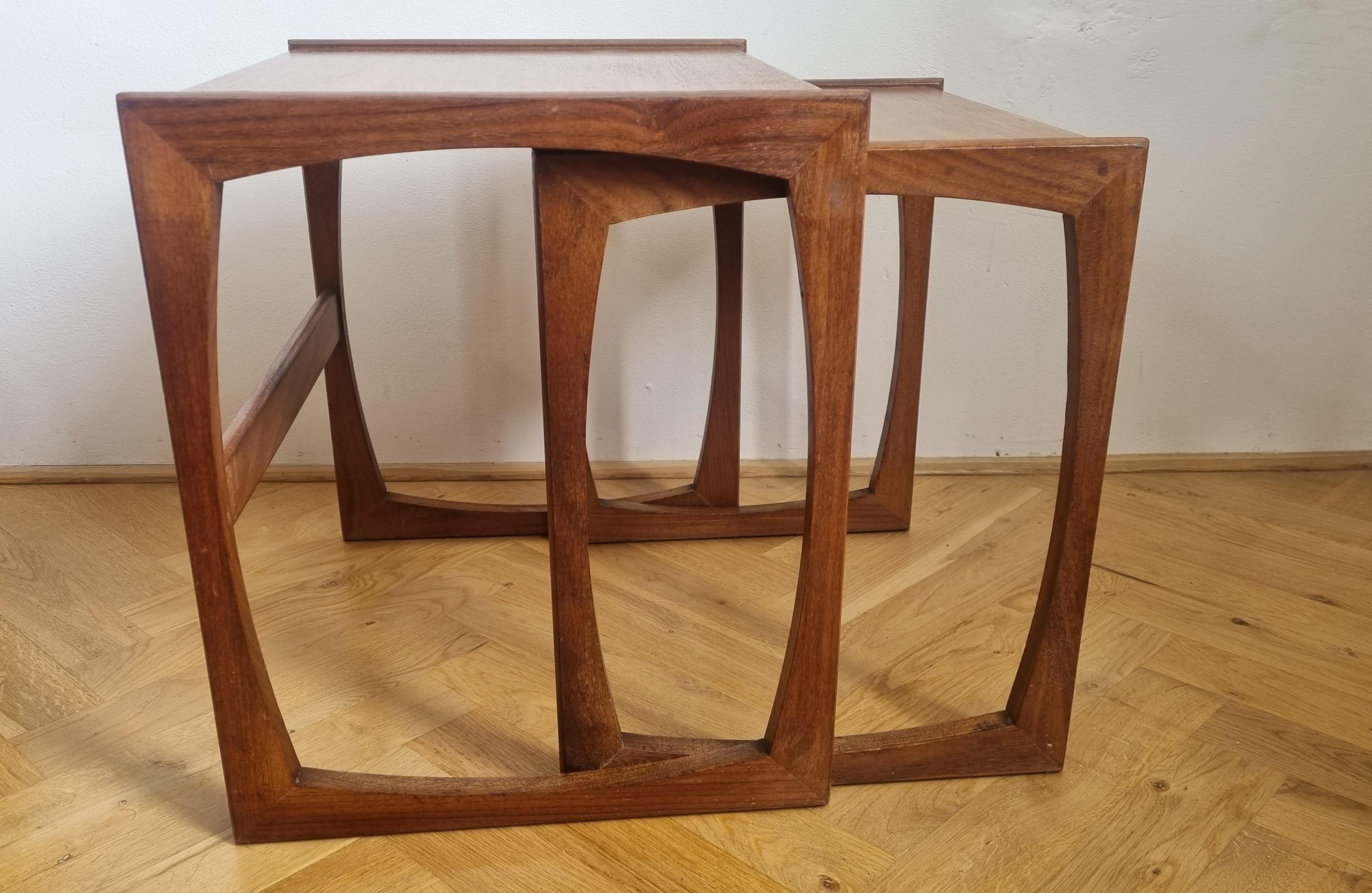 Mid-20th Century Set of Two Midcentury Teak Nesting Tables, G Plan, 1960s For Sale