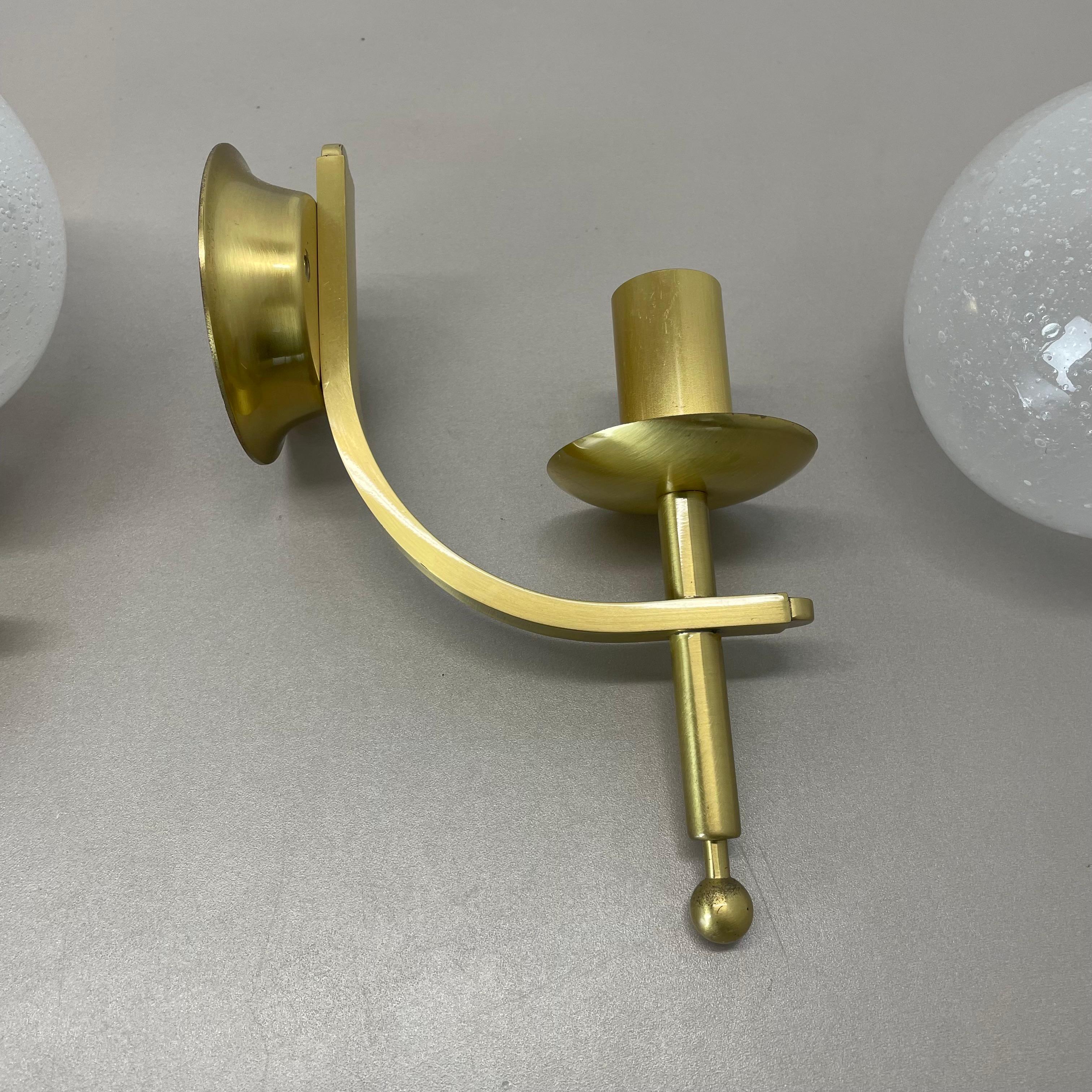 Set of two minimalist Brass and glass 