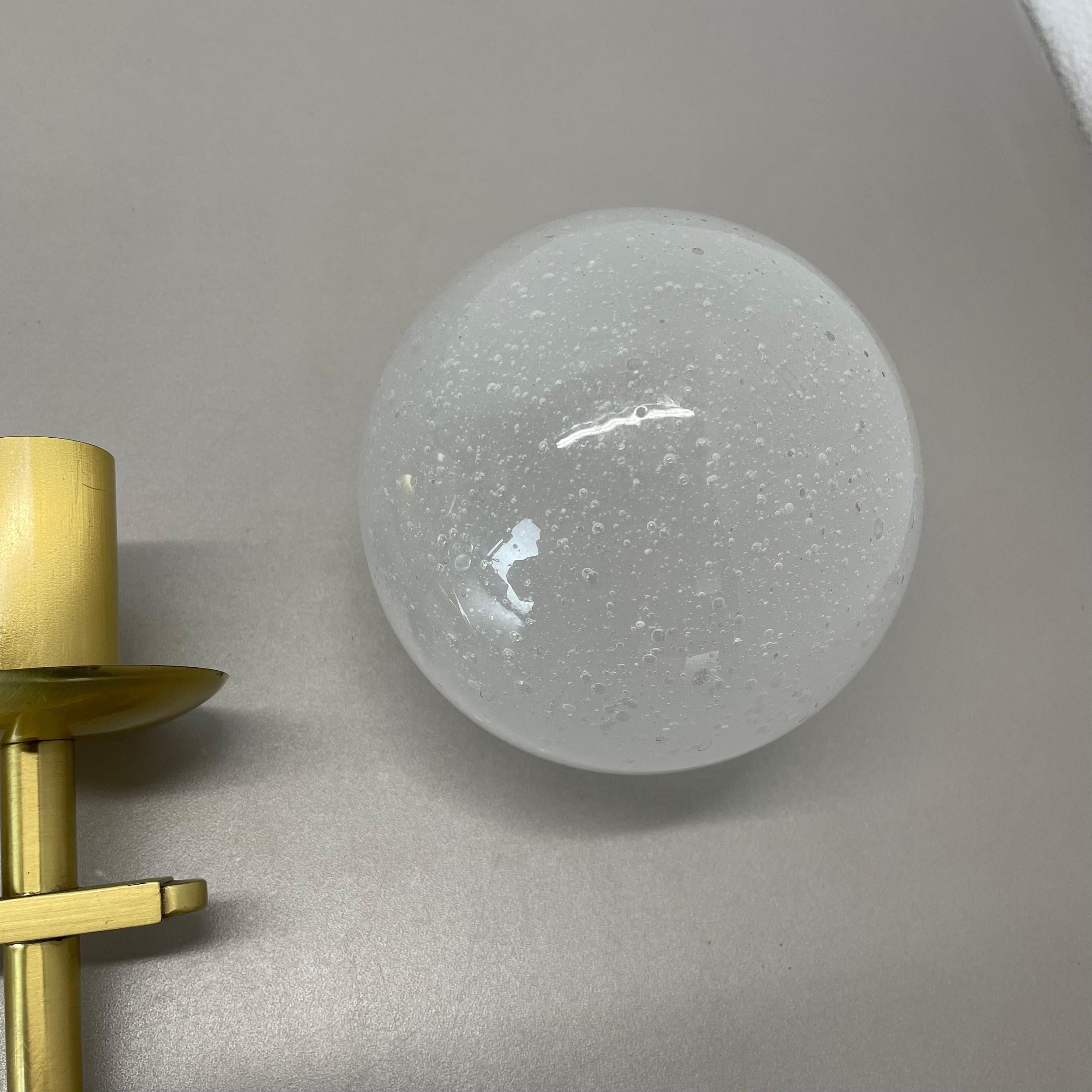 Set of two minimalist Brass and glass 