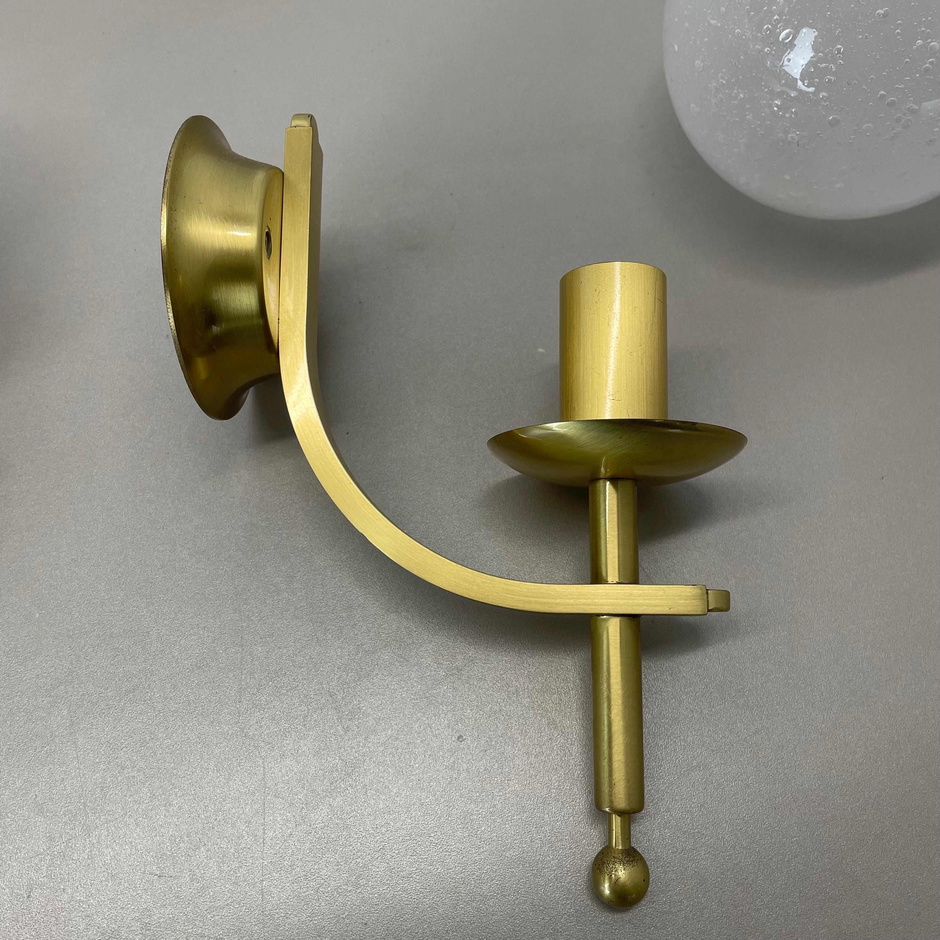 Set of two minimalist Brass and glass 