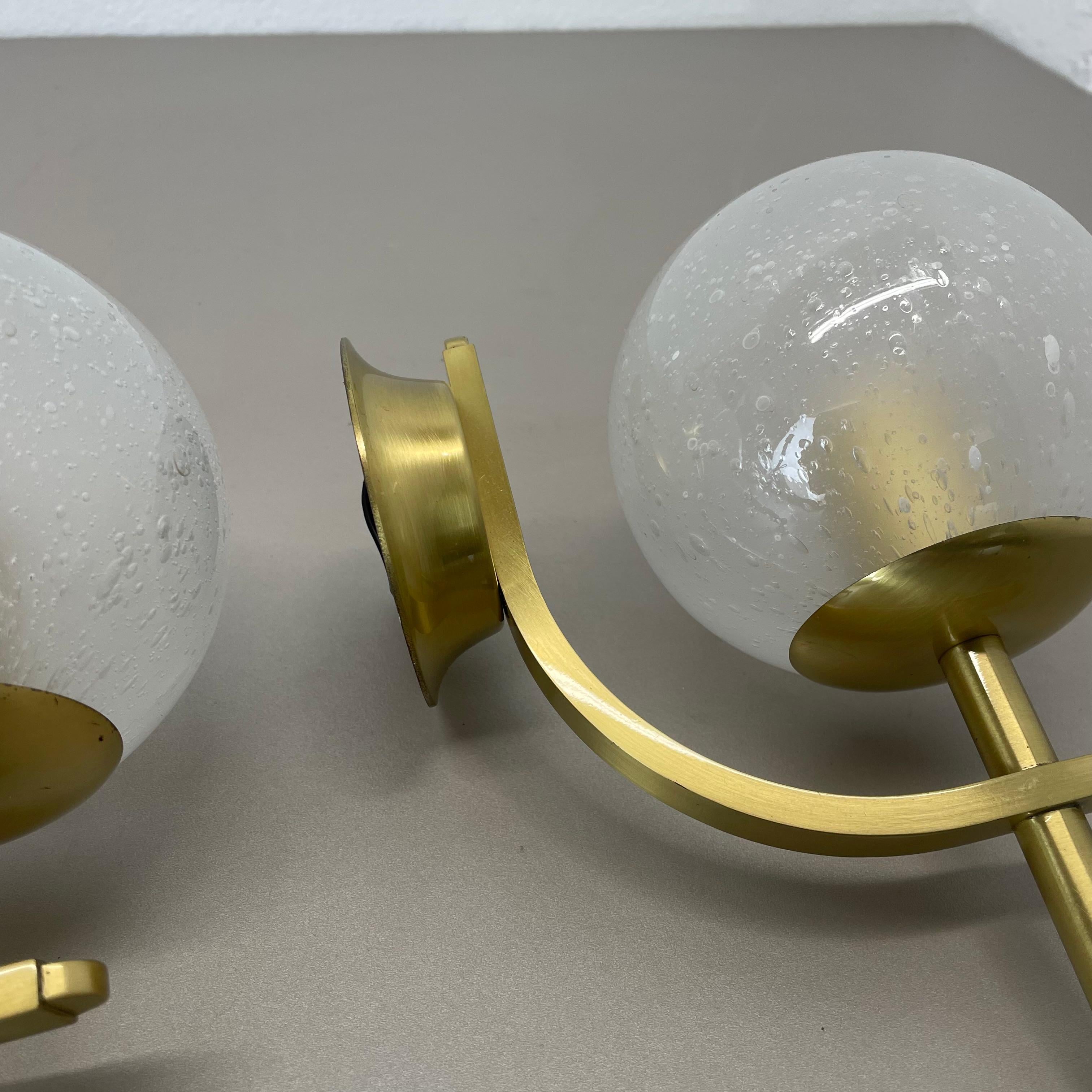 Metal Set of two minimalist Brass and glass 