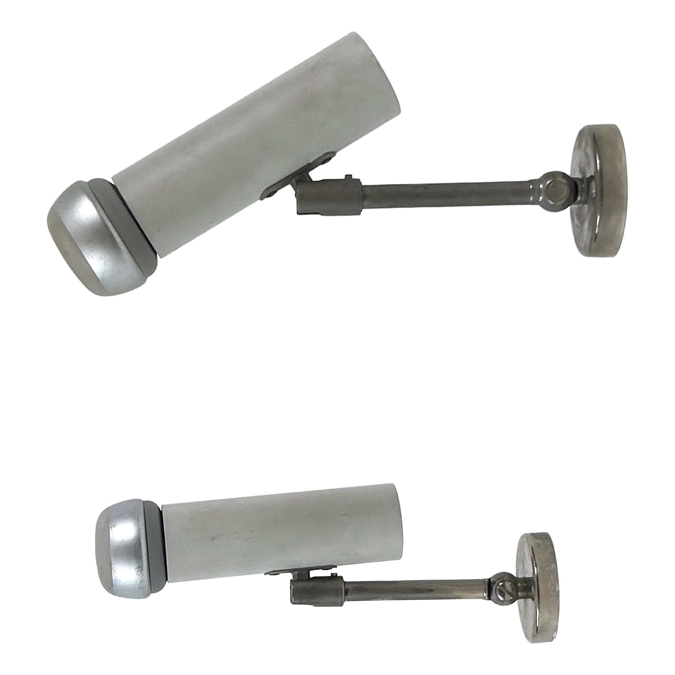 Set of Two Minimalistic Ceiling Lamps, Sconces or Spot Lights by Beisl 1970s For Sale