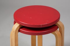 Set of Two Model 60 Stools, Alvar Aalto, Artek, 1950s