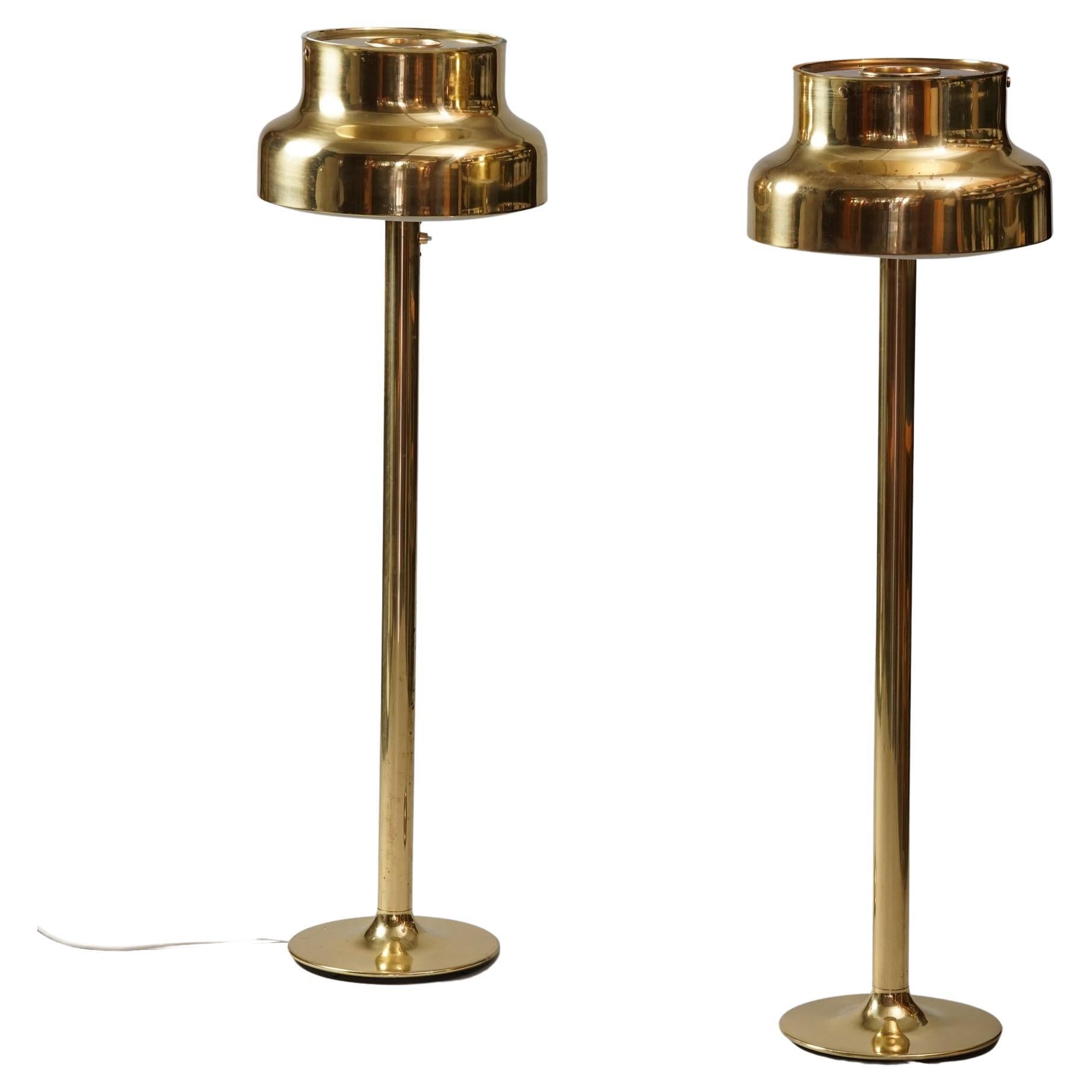 Set of Two Model Bumling Floor Lamps, Anders Pehrson, Ateljé Lyktan, 1950s/1960s For Sale