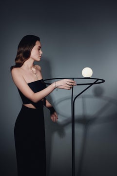 Set di due luci moderne "Na Linii", da terra + a sospensione, realizzate a mano da SVITANOK