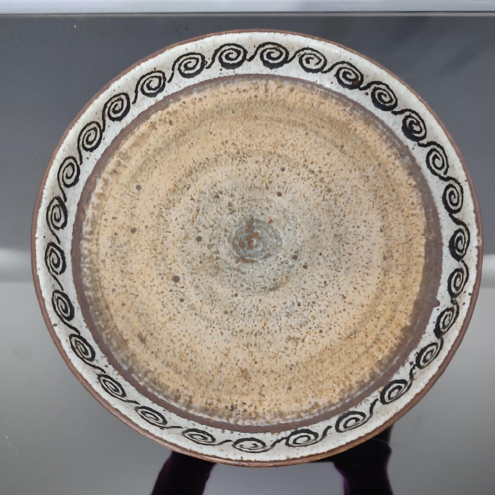 Suédois Ensemble de deux bols modernistes en grès par Drejargruppen pour Rörstrand, Suède 1974 en vente