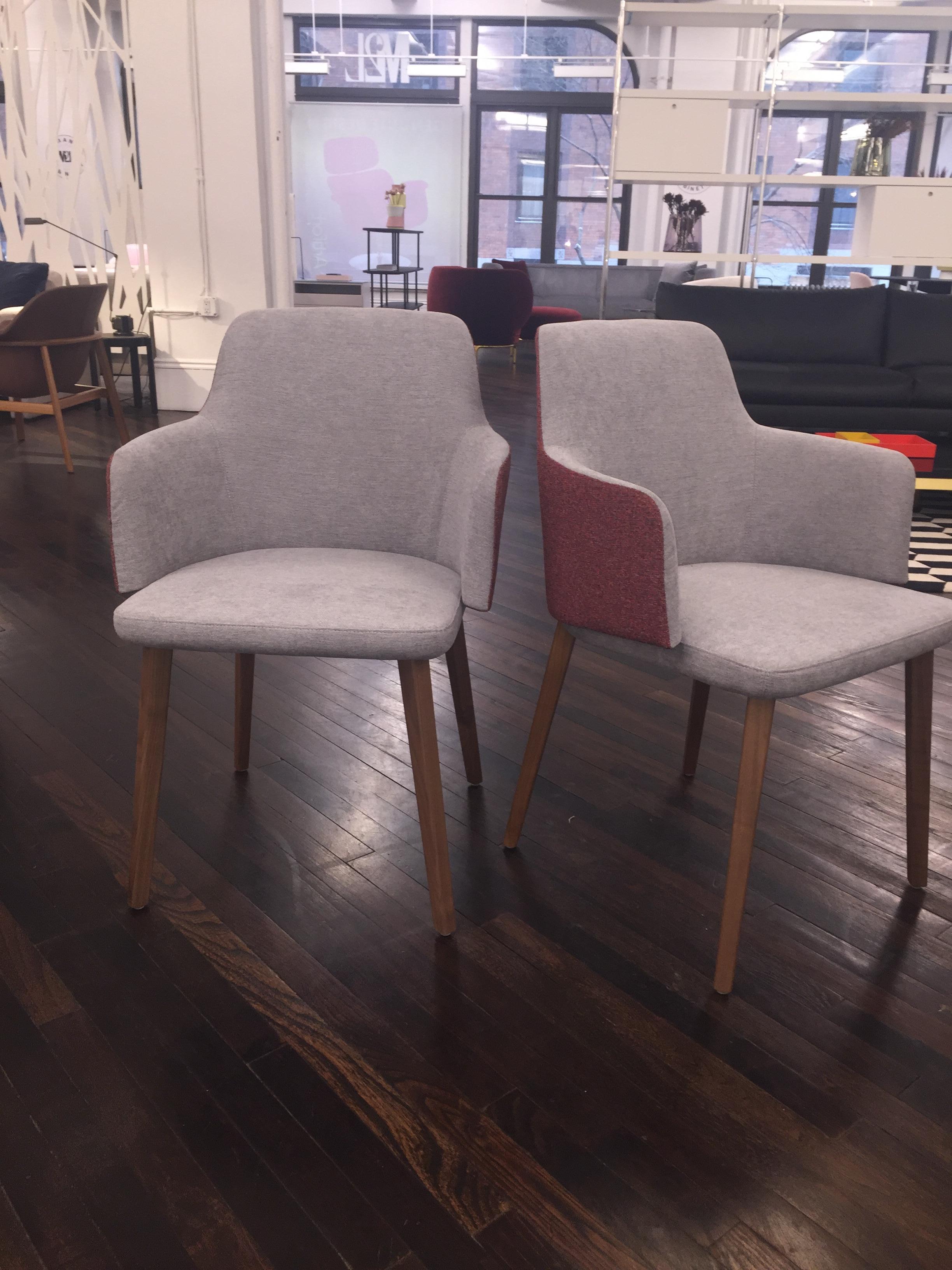 Contemporary Set of Two Montis Back Me Up Armchairs