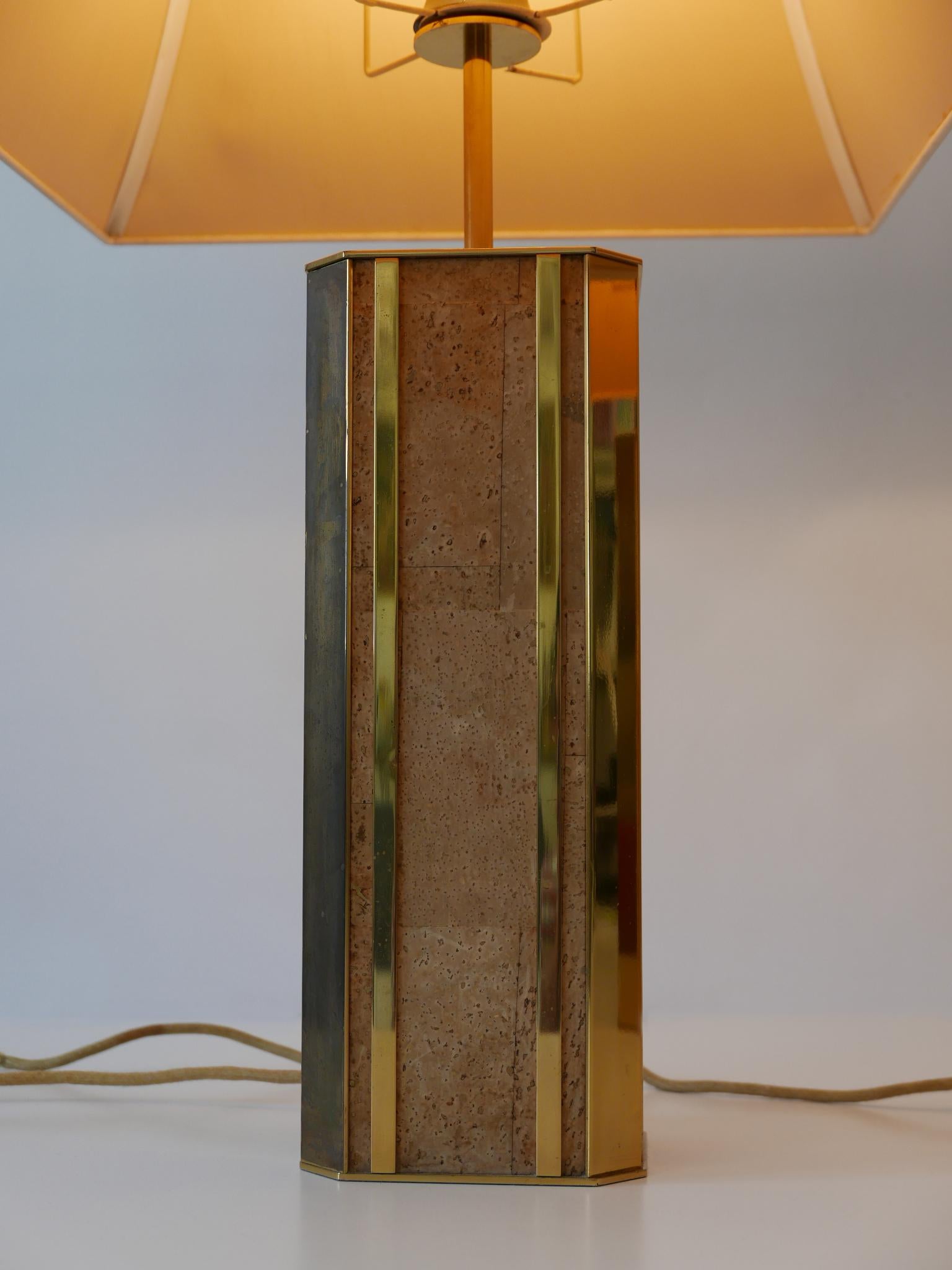 Set of Two Monumental Mid Century Table Lamps by Vereinigte Werkstätten Germany For Sale 10