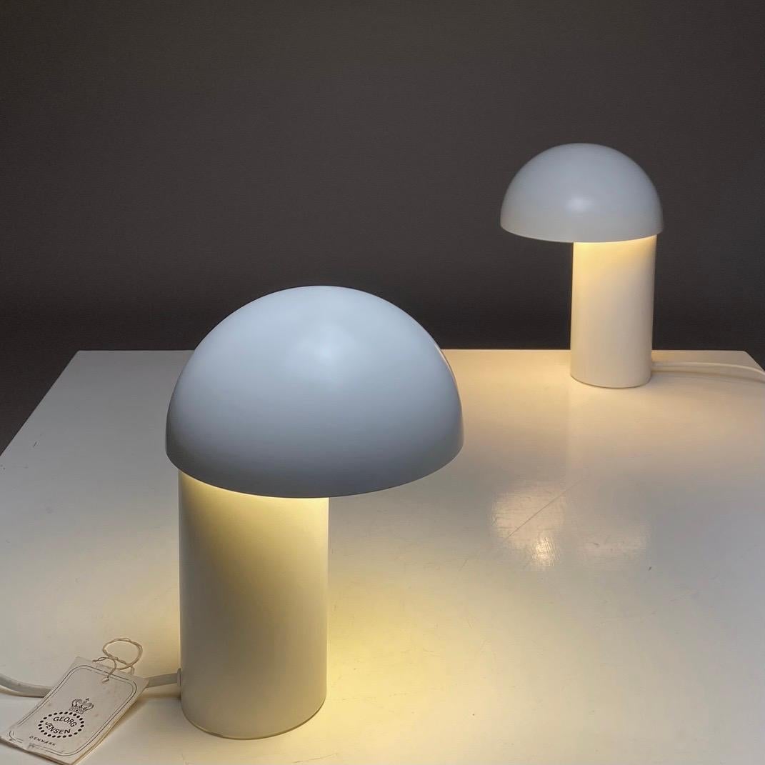 Late 20th Century Set of Two Moonlight Table Lamps by Jørgen Møller for Royal Copenhagen