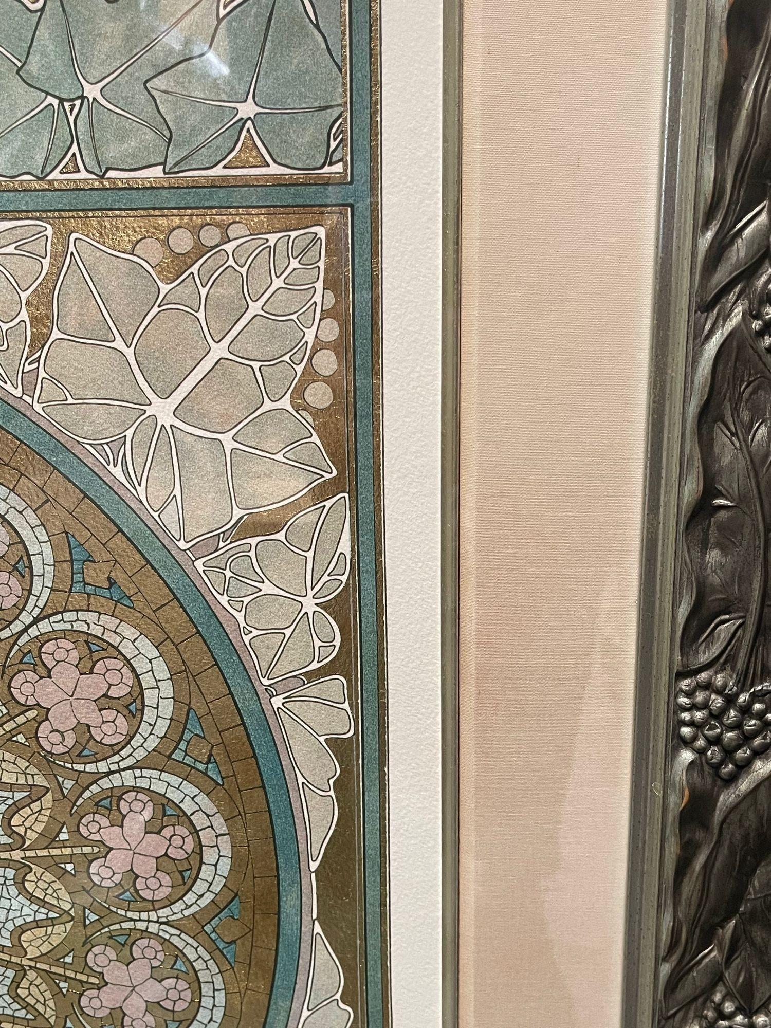 Set of Two Mucha Foundation Art Nouveau Prints 