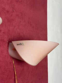 Set of two "Murano due Venezia" Wall Lamps, pink Murano glass, 1960s