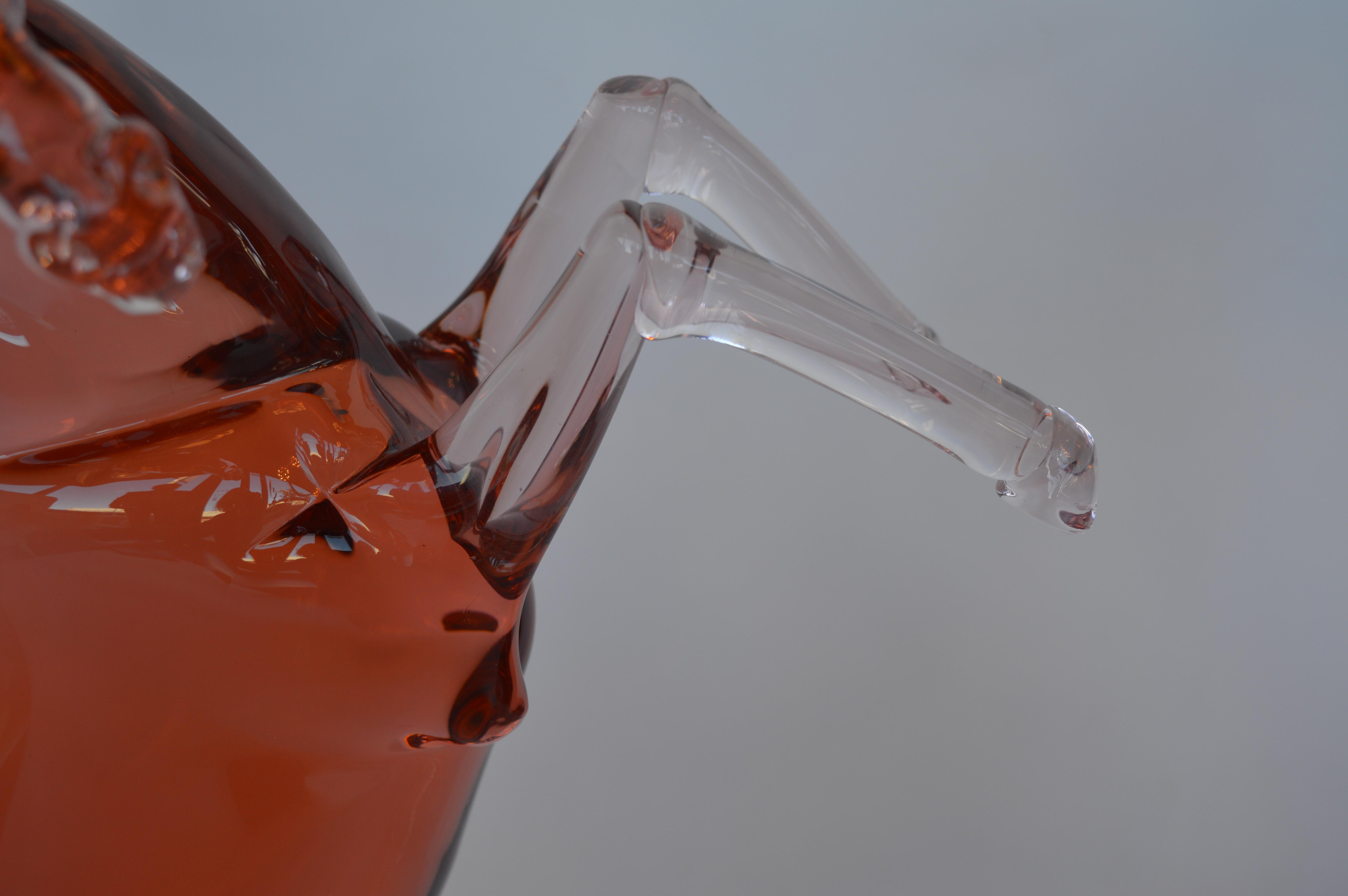Set of Two Murano Glass Horses by Pino Signoretto 4