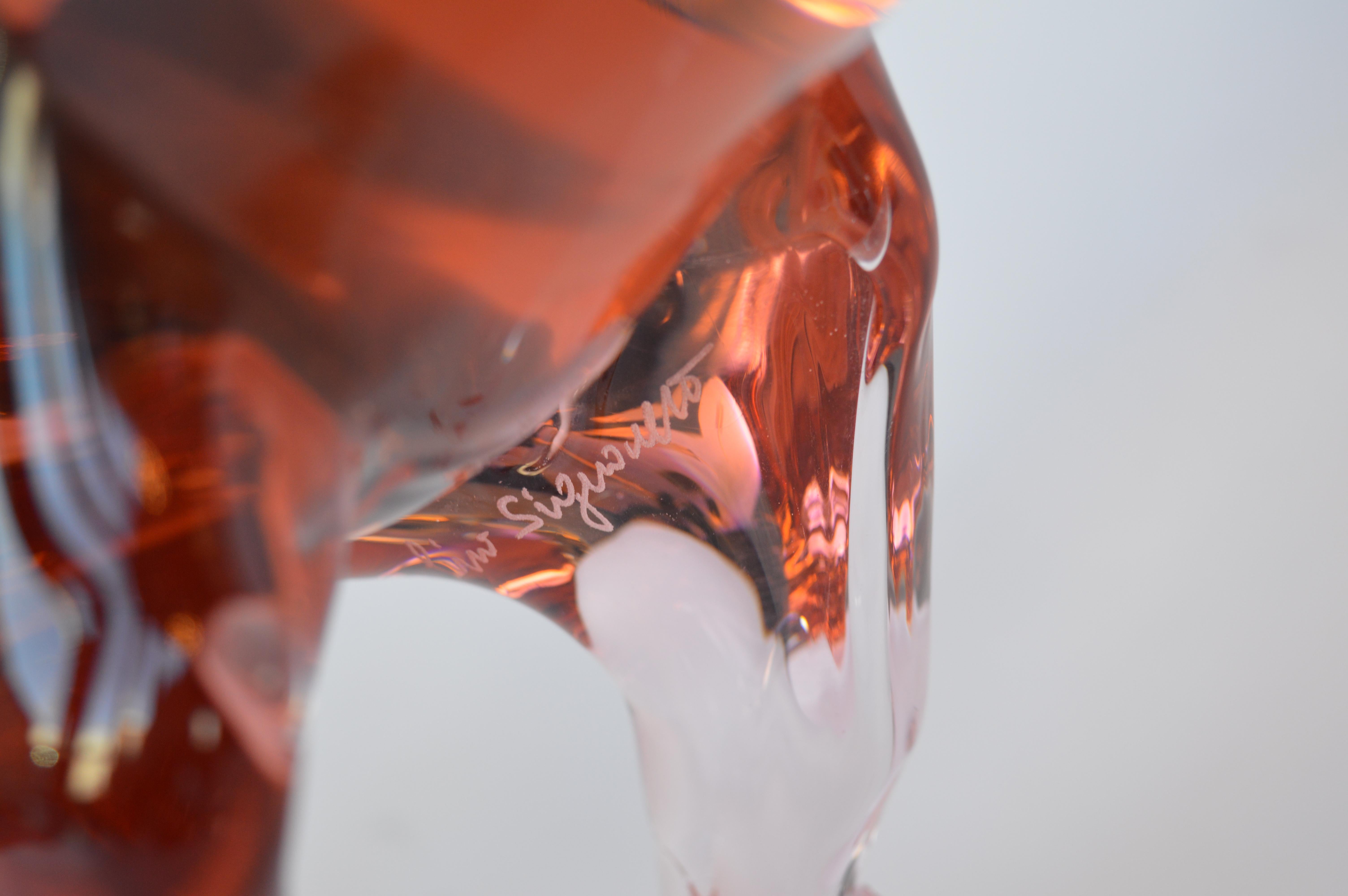Set of Two Murano Glass Horses by Pino Signoretto 3