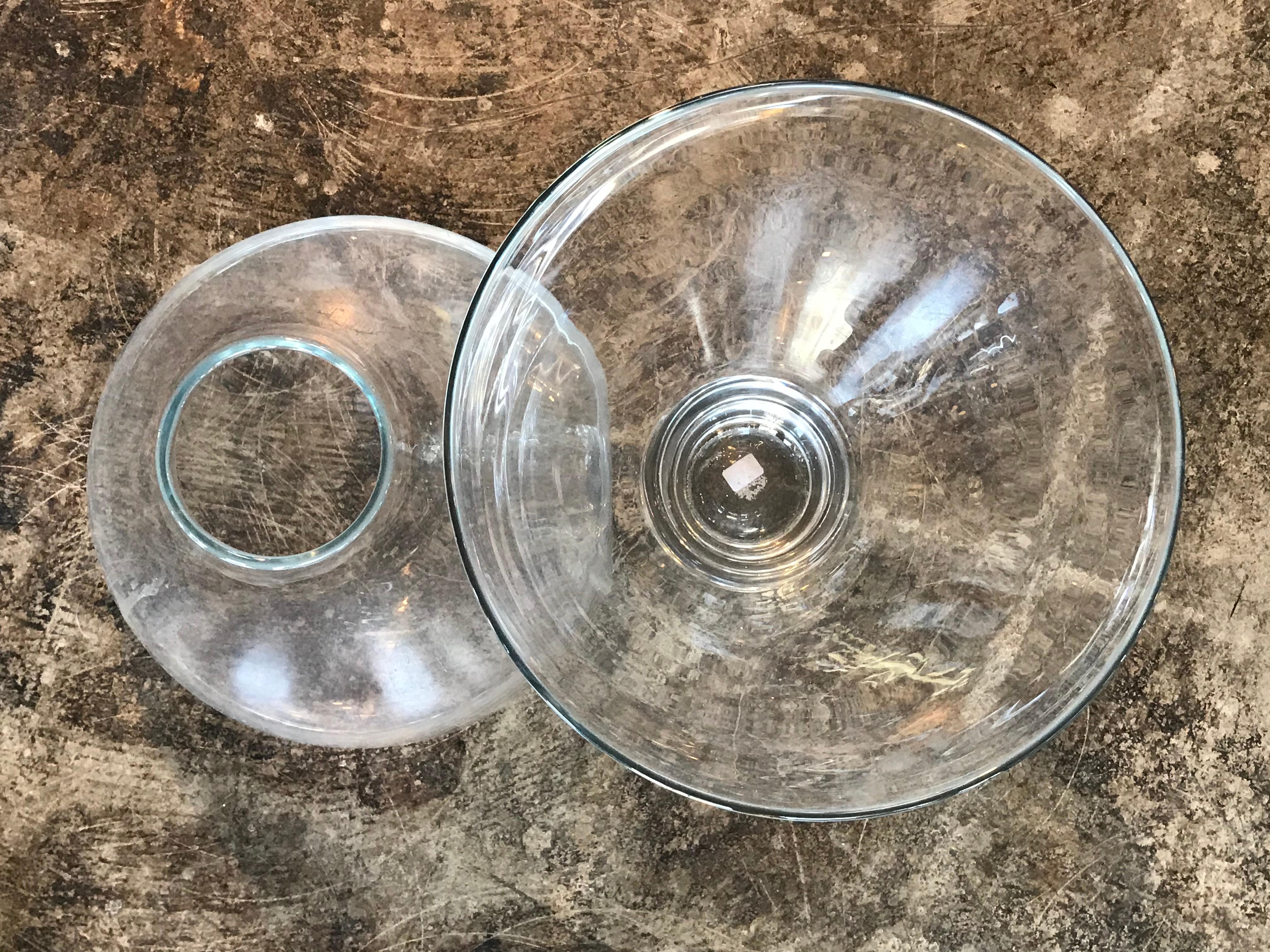 Mid-20th Century Set of Two Murano Glass Vases by Angelo Mangiarotti for Knoll, Italy, 1960s