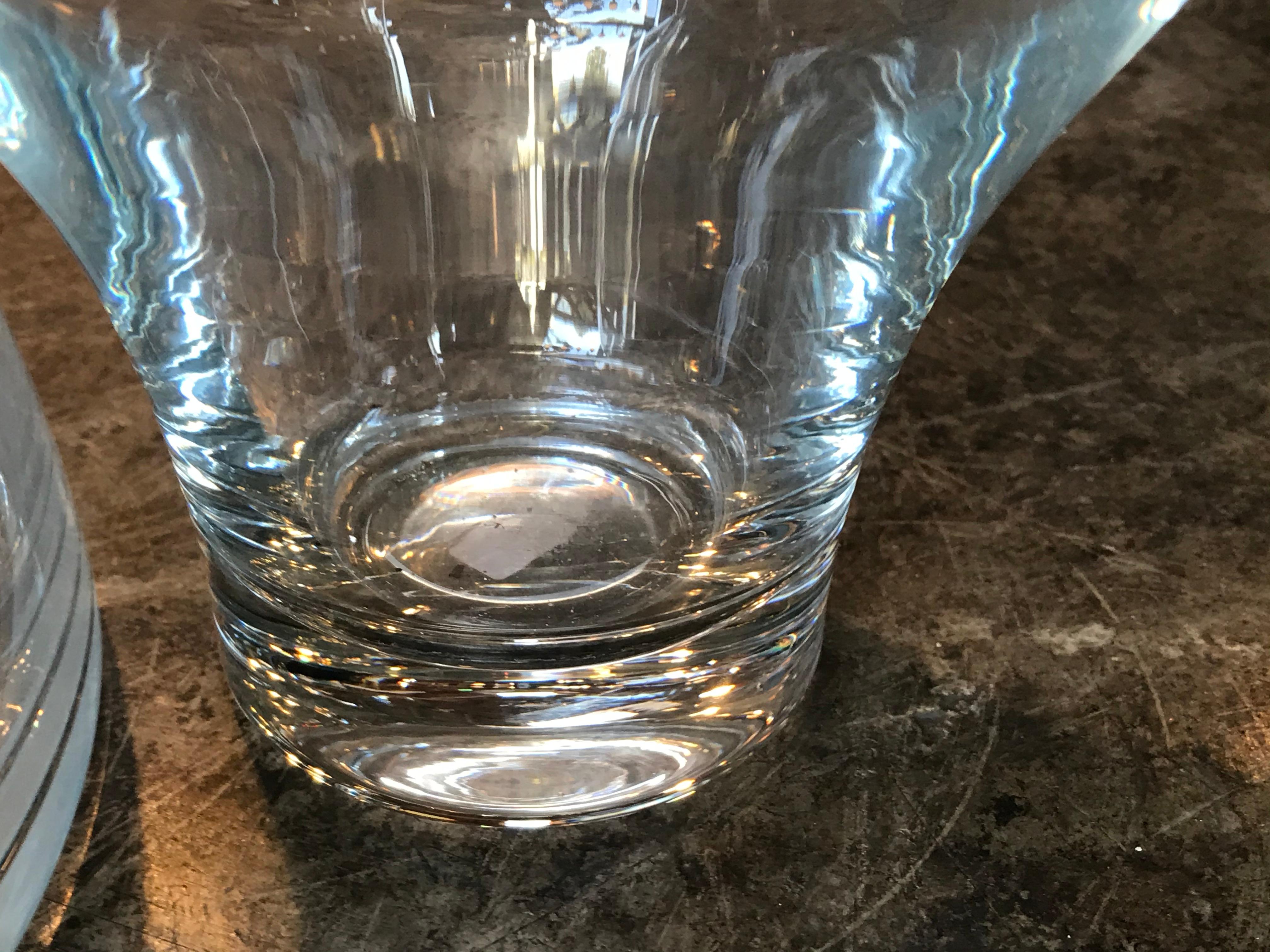 Set of Two Murano Glass Vases by Angelo Mangiarotti for Knoll, Italy, 1960s 1