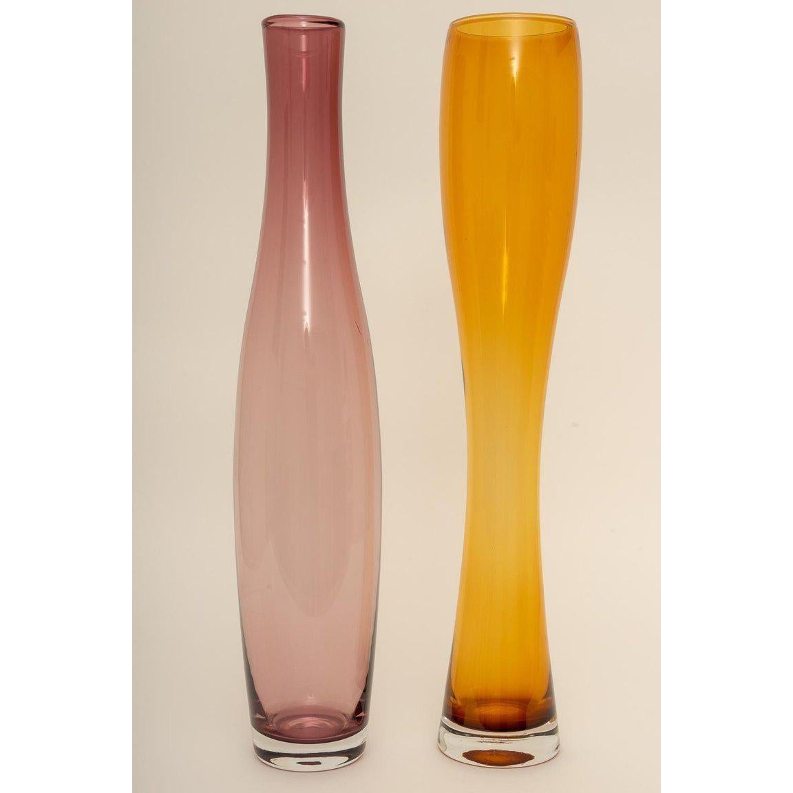 Modern Set of Two Murano Glass Vases by Oggetti