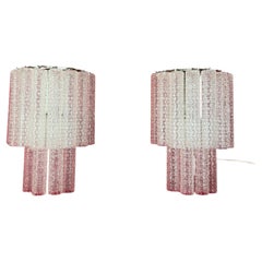 Set of two Murano glass Wall Lamps attributed to Venini, 1960s