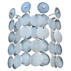 Set of two Murano glass Wall Lamps attributed to Vistosi, 1970s