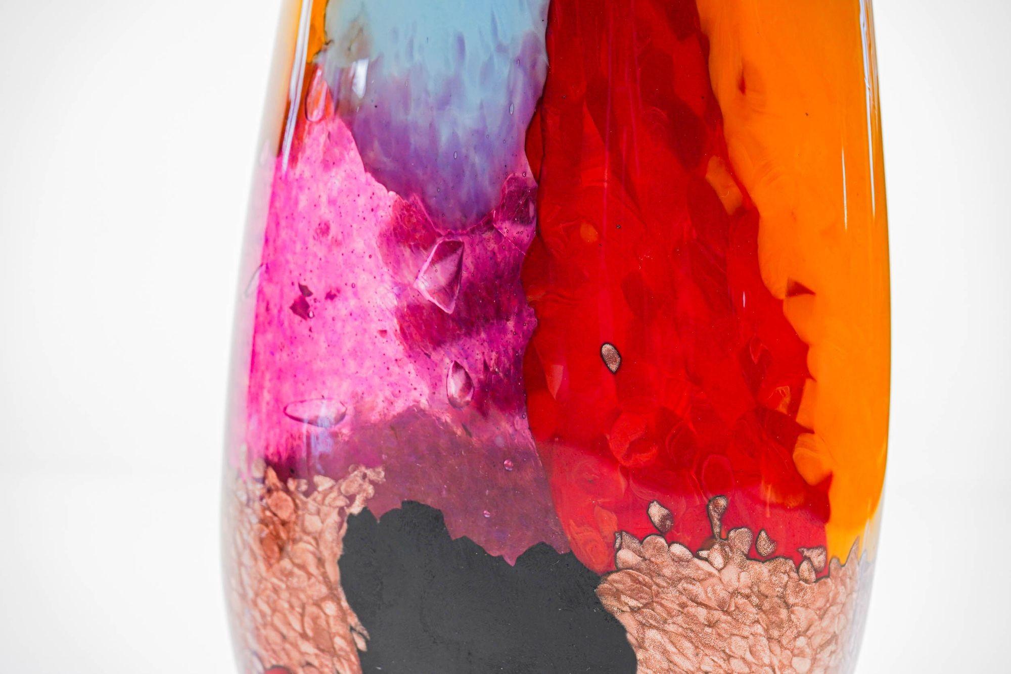 Set of two Murano Vases in the Style of Dino Martens, Avem attribution. In Excellent Condition In Tavarnelle val di Pesa, Florence
