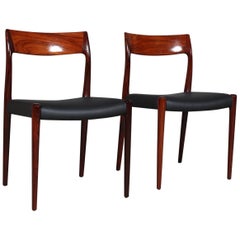 Set of Two N. O. Møller Dining Chairs