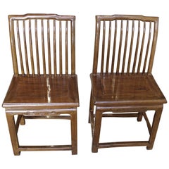 Set of Two Nanwood Spindle Chairs China Suzhou Province, 1880