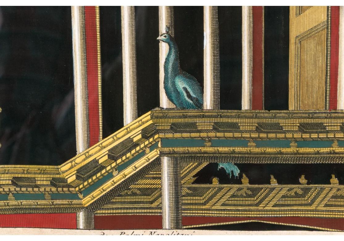 Set Of Two Neoclassical Style Framed Hand-colored 18th C. Engravings #3 For Sale 6