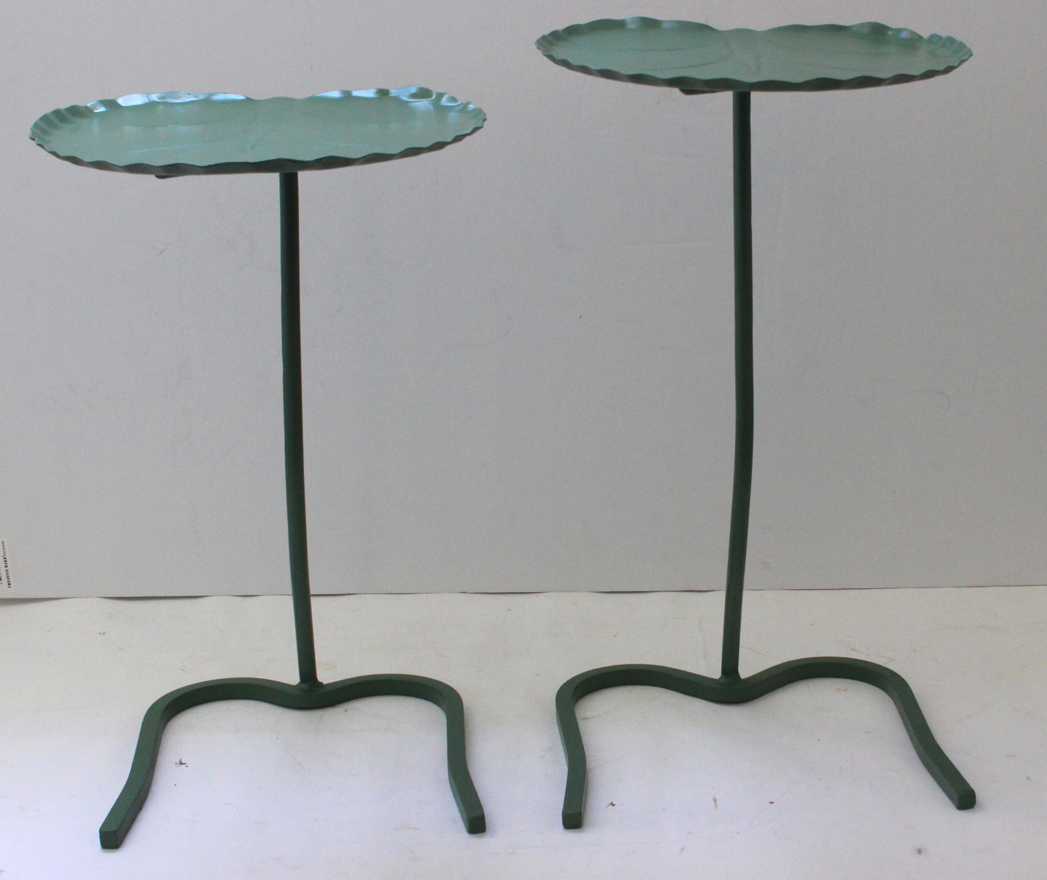 Set of Two Nesting Lily Pad Tables by Salterini 1