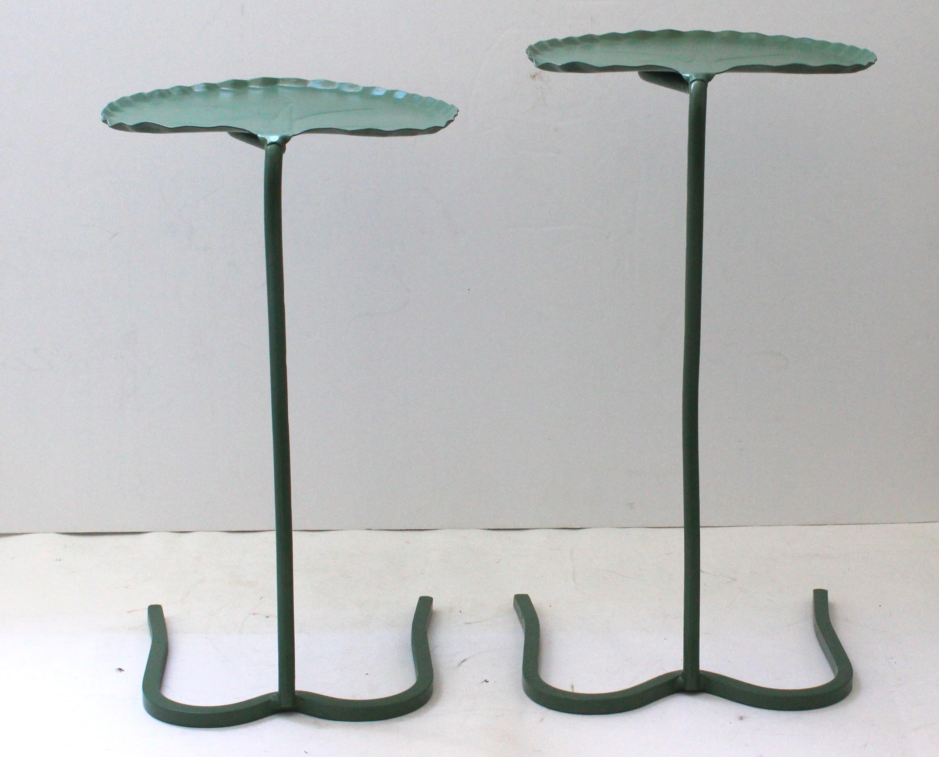 20th Century Set of Two Nesting Lily Pad Tables by Salterini