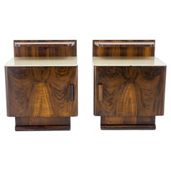 Vintage Set of Two Night Stands by Halabala for UP Zavody, 1940s