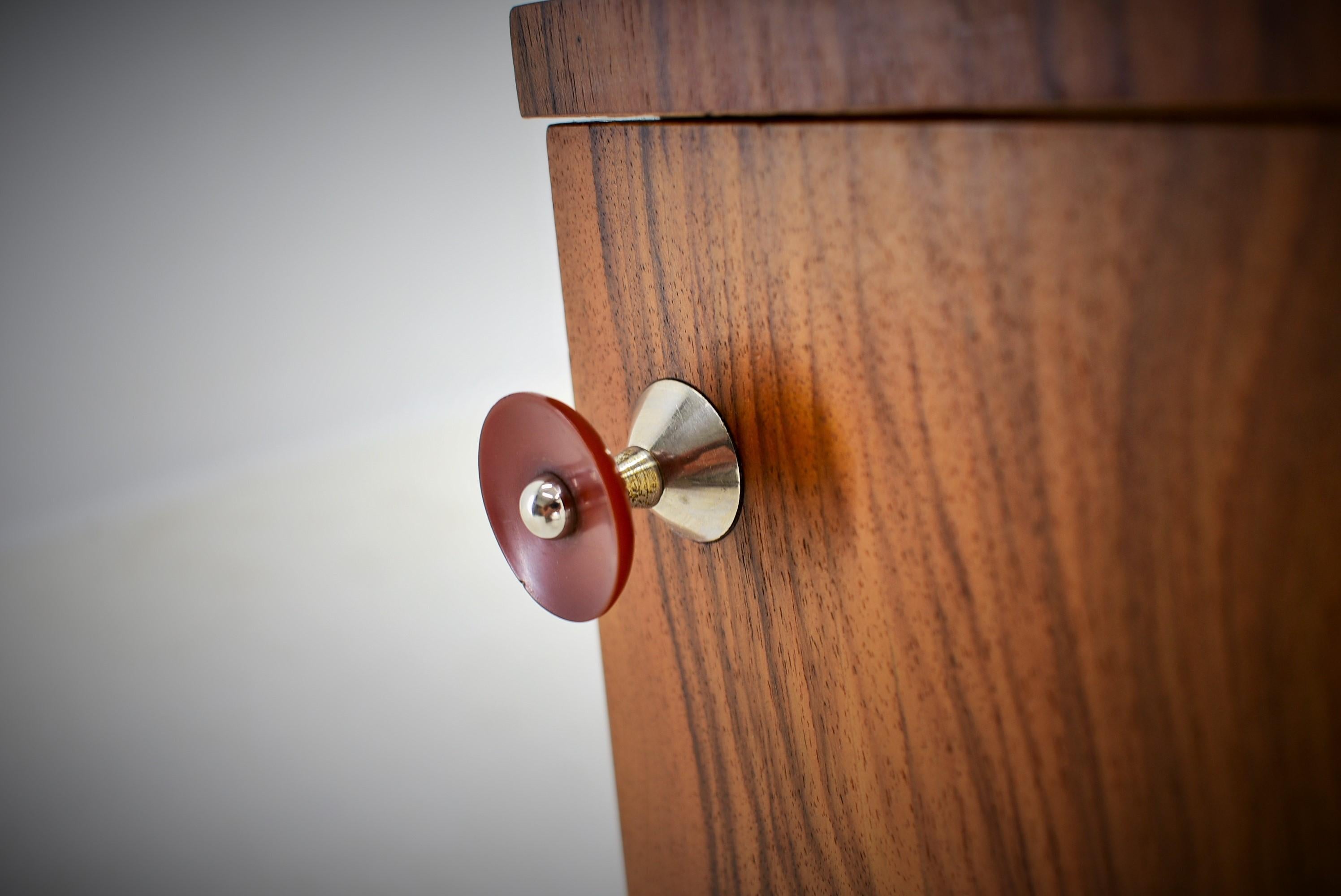 Mid-20th Century Set of Two Night Stands by Jindřich Halabala for UP Zavody, 1938s For Sale