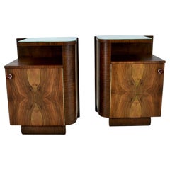 Ensemble de deux tables de nuit par Jindřich Halabala pour Up&Up, 1938s
