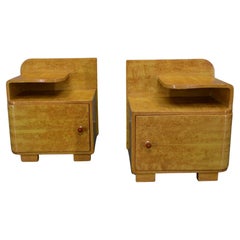 Set of Two Night Stands by Jindřich Halabala for UP Zavody, 1939s