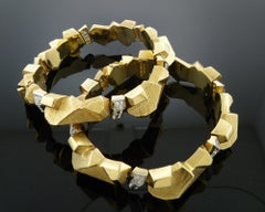 Gold-Nugget-Armband-Set von David Webb
